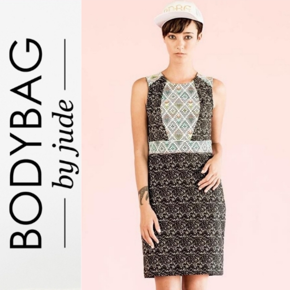 Black and White Patterned Dress